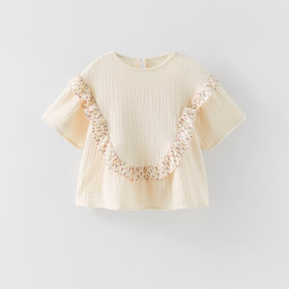 Gently Used Zara Combination Textured Shirt